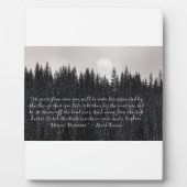 Entdecken Sie. Träume. Entdecken Sie. - Mark Twain Fotoplatte (Vorderseite)