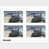 Entdecken Sie. Träume. Entdecken Sie. Rechteckiger Aufkleber (Blatt)