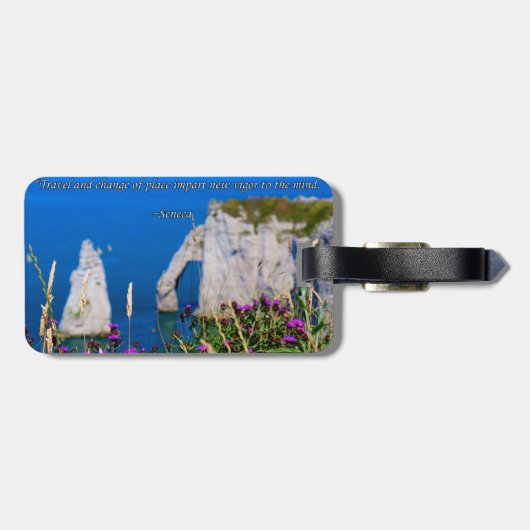 Entdecken Sie. Träume. Gepäckmarke entdecken Gepäckanhänger (Rückseite horizontal)