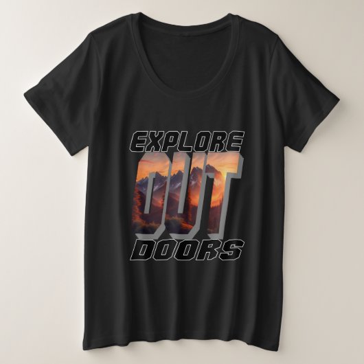 ENTDECKEN SIE TÜREN GROßE GRÖßE T-Shirt (Design vorne)
