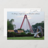 Entdecken Sie überraschende Columbus Indiana Postkarte (Vorne/Hinten)