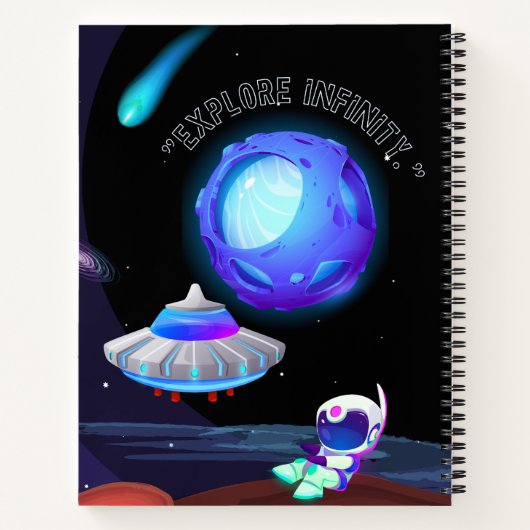 Entdecken Sie Unendlichkeit Notizblock (Rückseite)