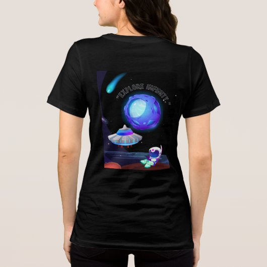 Entdecken Sie Unendlichkeit Tri-Blend Shirt (Rückseite)