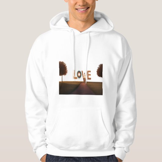 Entdecken Sie unser Minimalistisches Typografy Art Hoodie (Vorderseite)