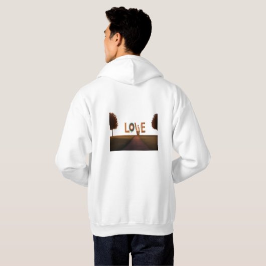 Entdecken Sie unser Minimalistisches Typografy Art Hoodie (Schwarz voll)