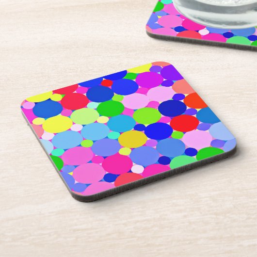 Entdecken Sie unsere stilvollen farbenfrohen Muste Getränkeuntersetzer (Linke Seite)