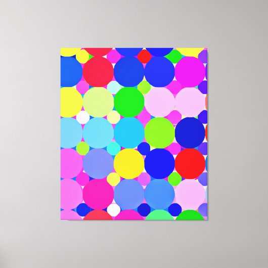 Entdecken Sie unsere stilvollen farbenfrohen Muste Leinwanddruck (Vorderseite)