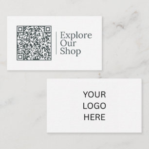 Entdecken Sie unseren Shop Anpassbarer QR-Code u Visitenkarte