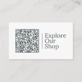 Entdecken Sie unseren Shop | Anpassbarer QR-Code u Visitenkarte (Vorderseite)