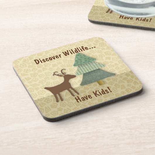 Entdecken Sie Untersetzer des Wildlife Cork (Linke Seite)