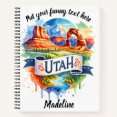 Entdecken Sie Utahs atemberaubende Landschaften! Notizblock (Vorderseite)