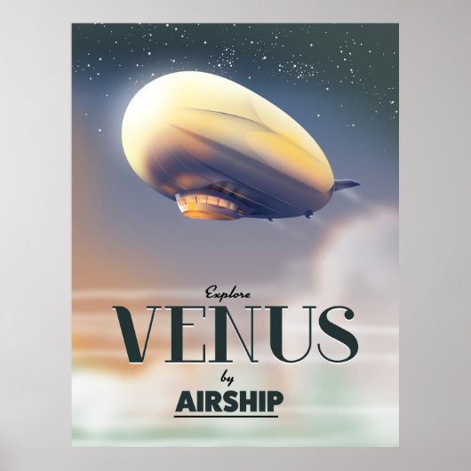 Entdecken Sie Venus mit dem Flugzeug Poster (Vorne)