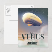 Entdecken Sie Venus mit dem Flugzeug Postkarte (Vorne/Hinten)