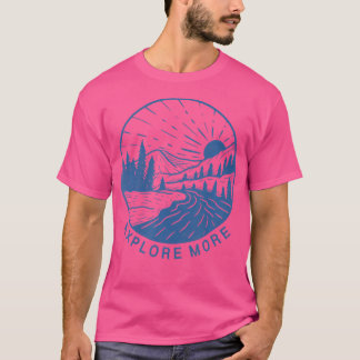 Entdecken Sie Vintagere Berge im Freien T-Shirt