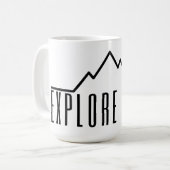 Entdecken Sie weitere minimalistische Berg-Kaffeet Kaffeetasse (Vorderseite Links)