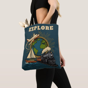 Entdecken Sie Welt Vintage Design Tasche
