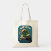 Entdecken Sie Welt Vintage Design Tragetasche (Rückseite)