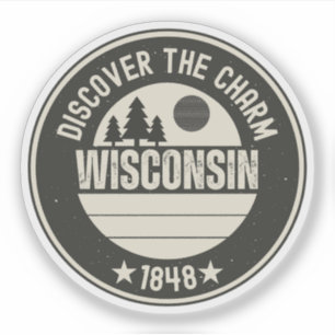 Entdecken Sie Wisconsin - Designs für jeden Liebha Aufkleber