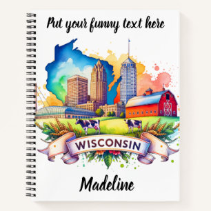 Entdecken Sie Wisconsins landschaftlichen Charme! Notizblock