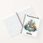 Entdecken Sie Wisconsins lebendige Landschaft! Notizblock (Innenseite)