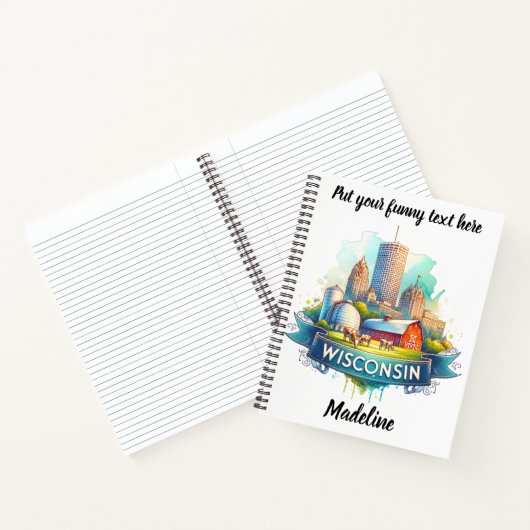 Entdecken Sie Wisconsins lebendige Landschaft! Notizblock (Innenseite)
