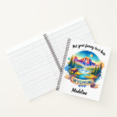 Entdecken Sie Wyomings atemberaubende Landschaft i Notizblock (Innenseite)