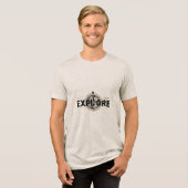 Entdecken Tri-Blend Shirt (Vorderseite voll)