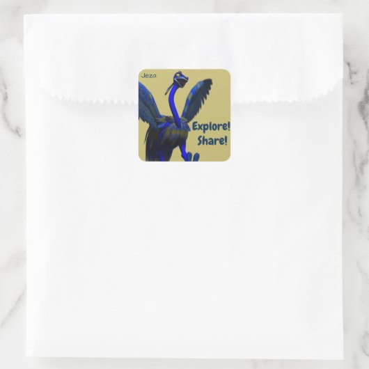 Entdecken und Aufkleber freigeben (Tasche)