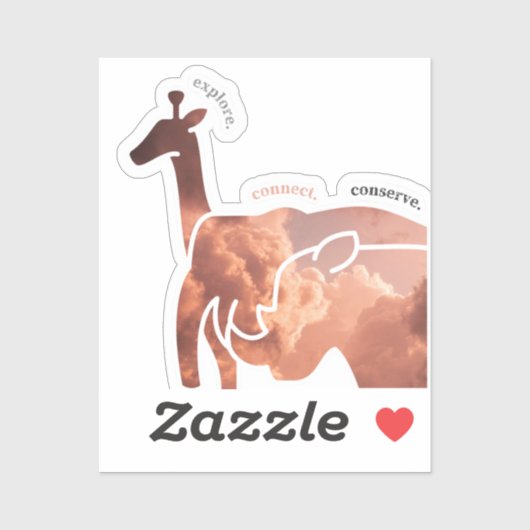 Entdecken, verbinden, konservieren aufkleber (Blatt)