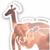 Entdecken, verbinden, konservieren aufkleber (Vorderseite)