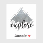 Entdecken | Zitat der coolen Hand mit Beglaubigung Aufkleber (Blatt)