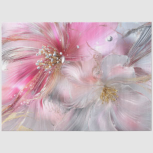 Entdeckende Abstrakte zarte Blumenblätter rosa Seidenpapier