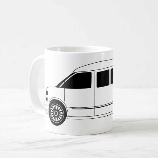 Entdecker Campervan Kaffeetasse (Vorderseite Links)