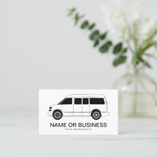 Entdecker Campervan Visitenkarte (Stehend Vorderseite)