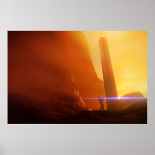 Entdecker der monolithischen Science Fiction Poster