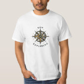 Entdecker-Kompass-Abenteuer-Shirt – Neue Horizonte T-Shirt (Vorderseite)