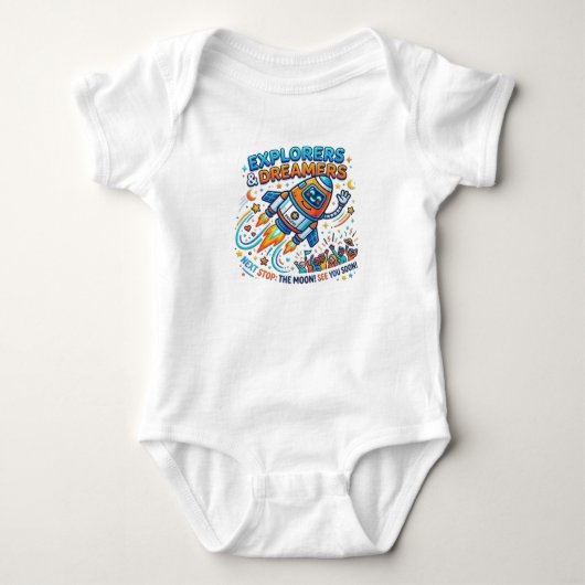 ENTDECKER & TRÄUMER BABY STRAMPLER (Vorderseite)