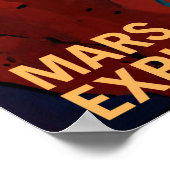 Entdecker Wollte auf der Reise nach Mars, Reisen Poster (Ecke)
