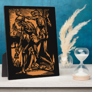 Entdeckte Schrecken toter Bergleute zu Halloween Fotoplatte