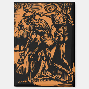 Entdeckte Schrecken toter Bergleute zu Halloween Magnet