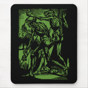 Entdeckte Schrecken toter Bergleute zu Halloween Mousepad
