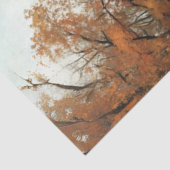 Entdeckte Vintage LKW-Pumpkins Fallszene Seidenpapier (Ausschnitt)