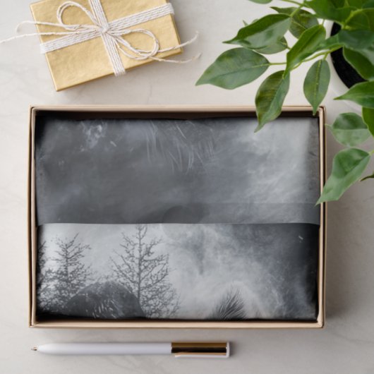 Entdeckter Bär Vollmond Hintergrund Fusion Art Seidenpapier (Geschenk)