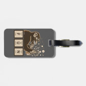 Entdeckter Spaß der Chemie Affe Gepäckanhänger (Rückseite horizontal)