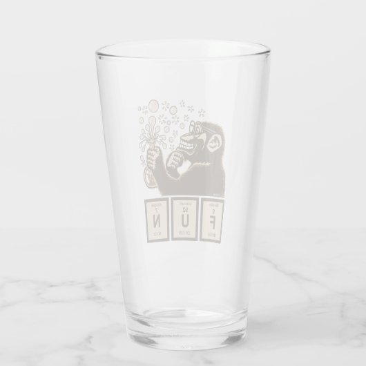 Entdeckter Spaß der Chemie Affe Glas (Rückseite)