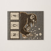 Entdeckter Spaß der Chemie Affe Puzzle (Horizontal)