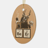 Entdecktes Bier der Chemie Bär Keramikornament (Links)