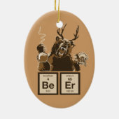 Entdecktes Bier der Chemie Bär Keramikornament (Hinten)