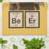 Entdecktes Bier der Chemie Bär Küchentuch (Gefaltet)