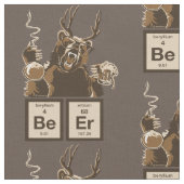 Entdecktes Bier der Chemie Bär Stoff (Nahaufnahme)